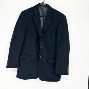 T. Harris London‎ Black Wool Silk and Cashmere Blazer Size 40R